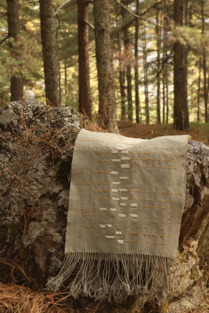 White Bellied Heron Scarf (Bio-Acoustic)